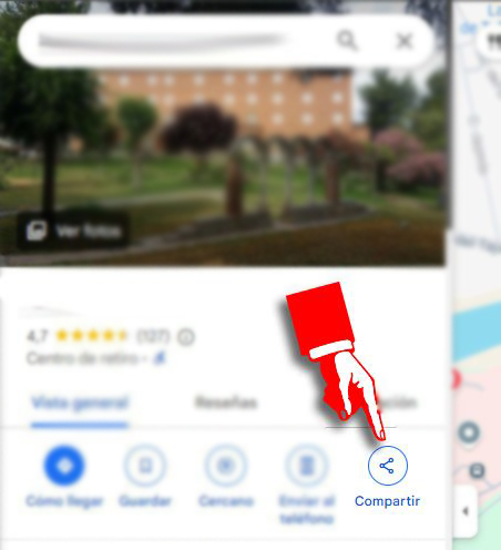 Compartir enlace de Google Maps